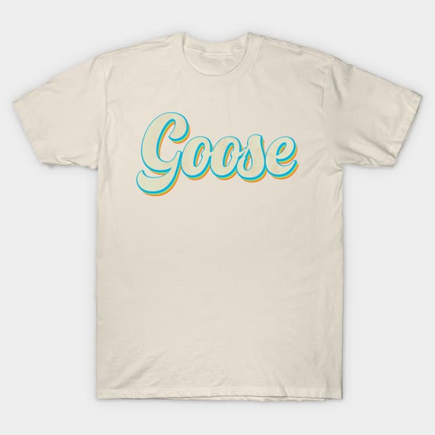 vintage color goose T-Shirt by Wizz Ventura